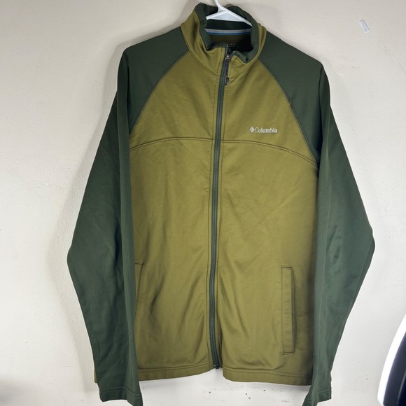 Columbia Other - Columbia Jacket Omni-Wick Full Zip Mens Large Green Polyester Fleece AM6672